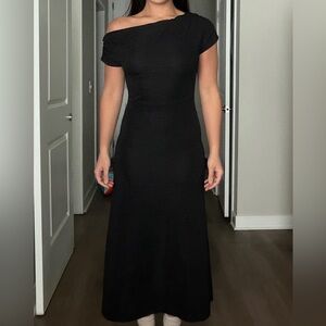 Elegant Black Off-Shoulder Dress